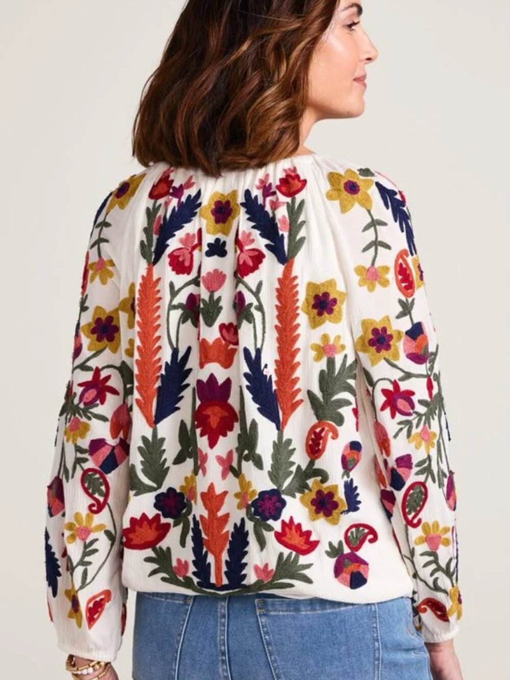 Soft Surroundings banjara floral top - Picture 2 of 2
